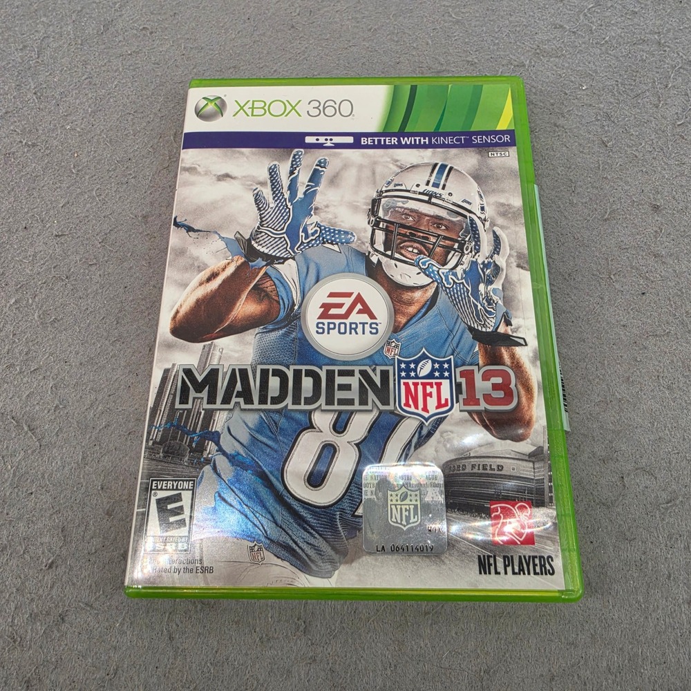 EA Sports Madden NFL 13 Microsoft Xbox 360 Video Game Calvin Johnson Jr‎ Cover